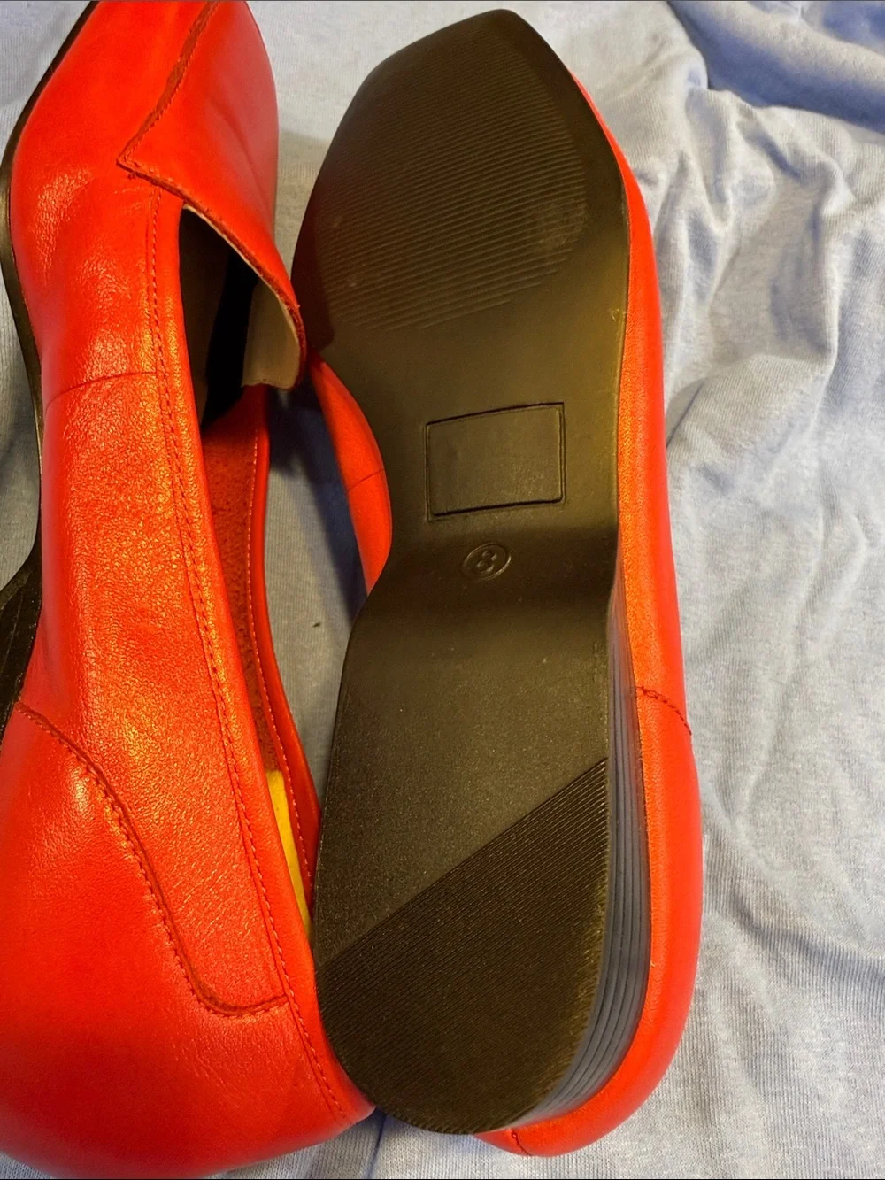 J.G. Hook Red Leather Women's Loafers
